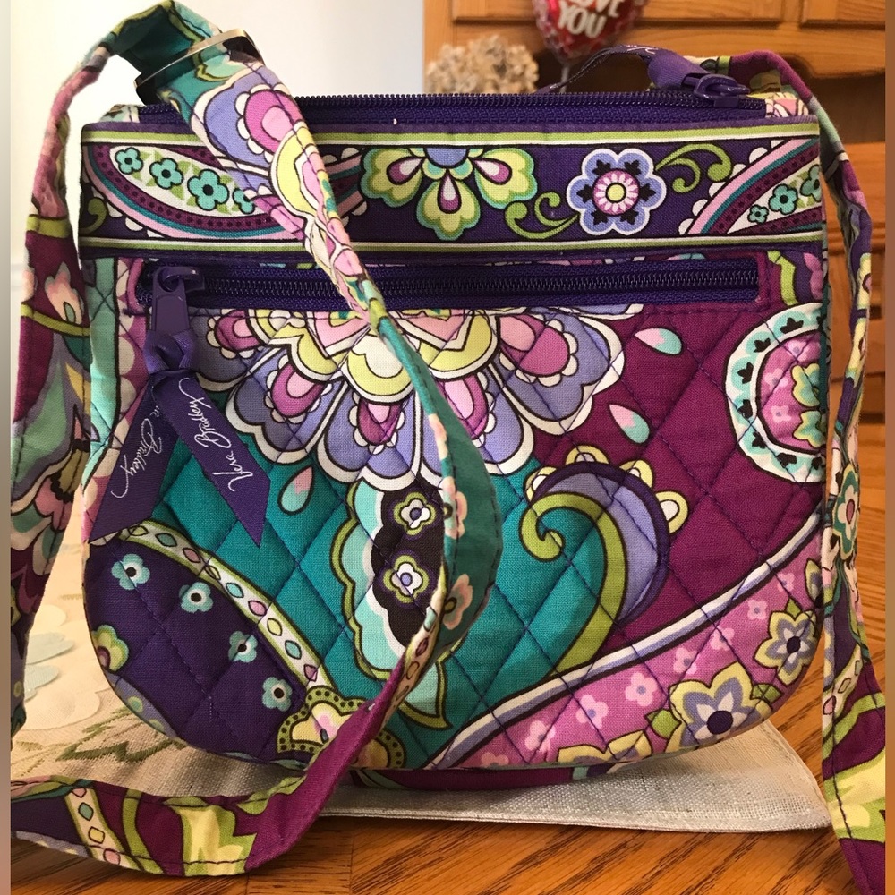 Vera Bradley hipster in “Heather” pattern.